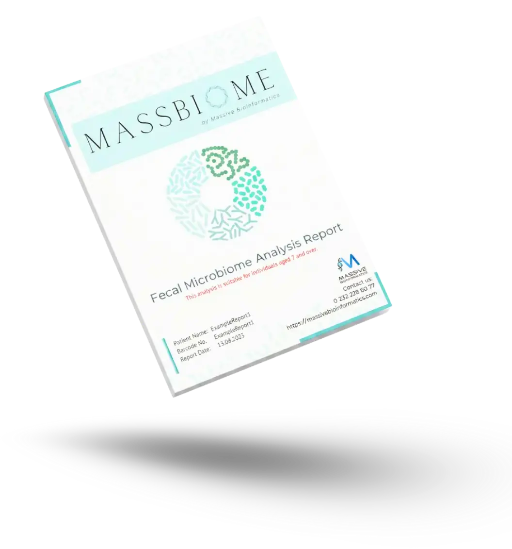MassBiome clinical microbiota report sample